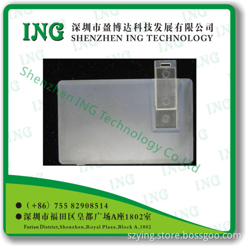 PVC USB Flash Drive Credit Card Semi-Manufactured Shell (INGC015)